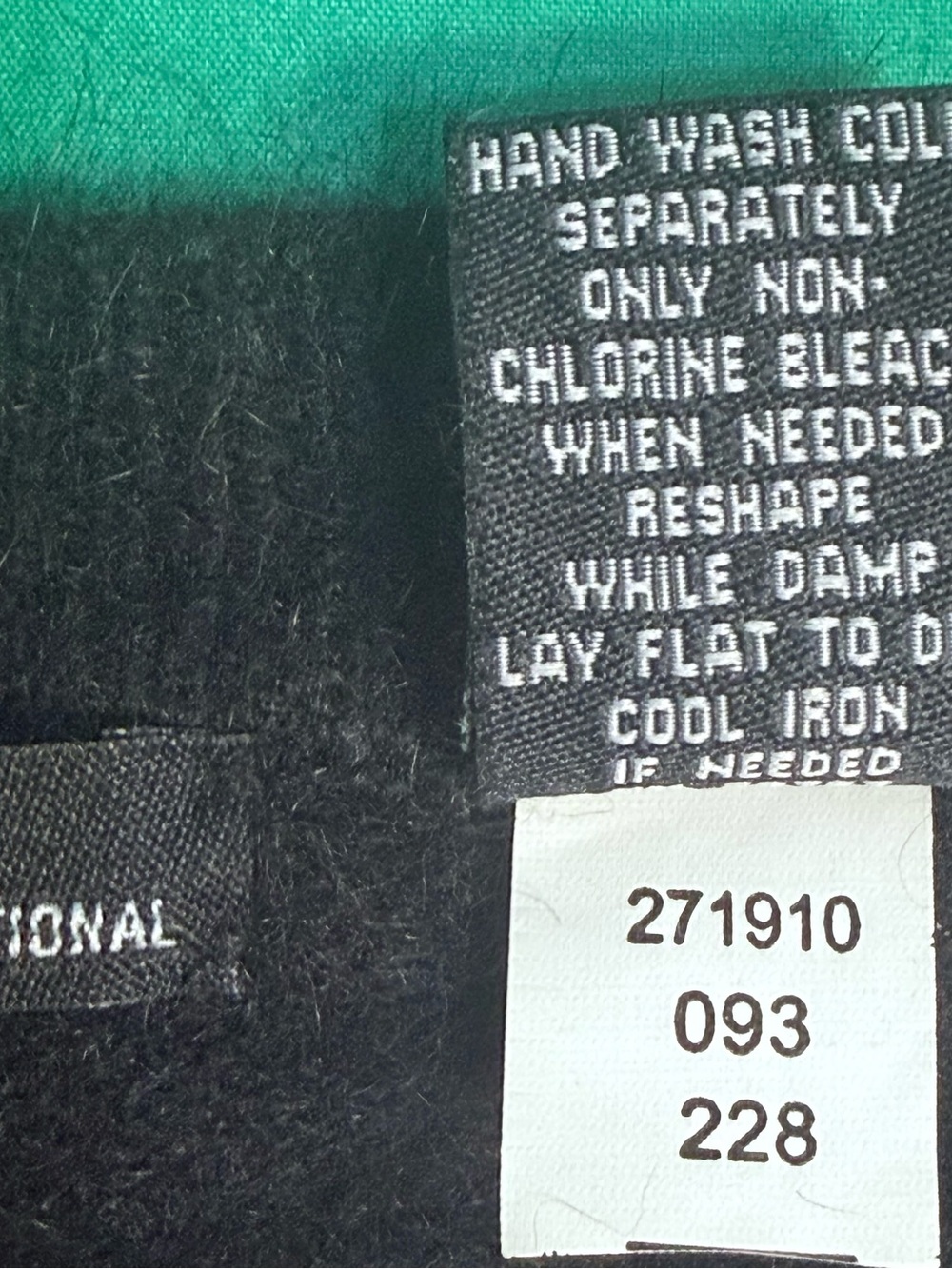 Moda International 70% Angora women’s Black Dress by Victoria’s Secret Y2K NWOT - Picture 6 of 7
